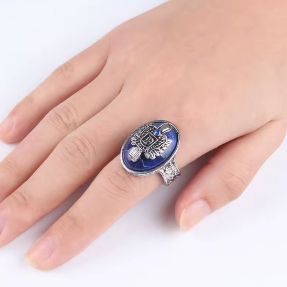 Vampire Diaries Damon Salvatore Daylight Ring, Family Crest Silvertone New Sz 10